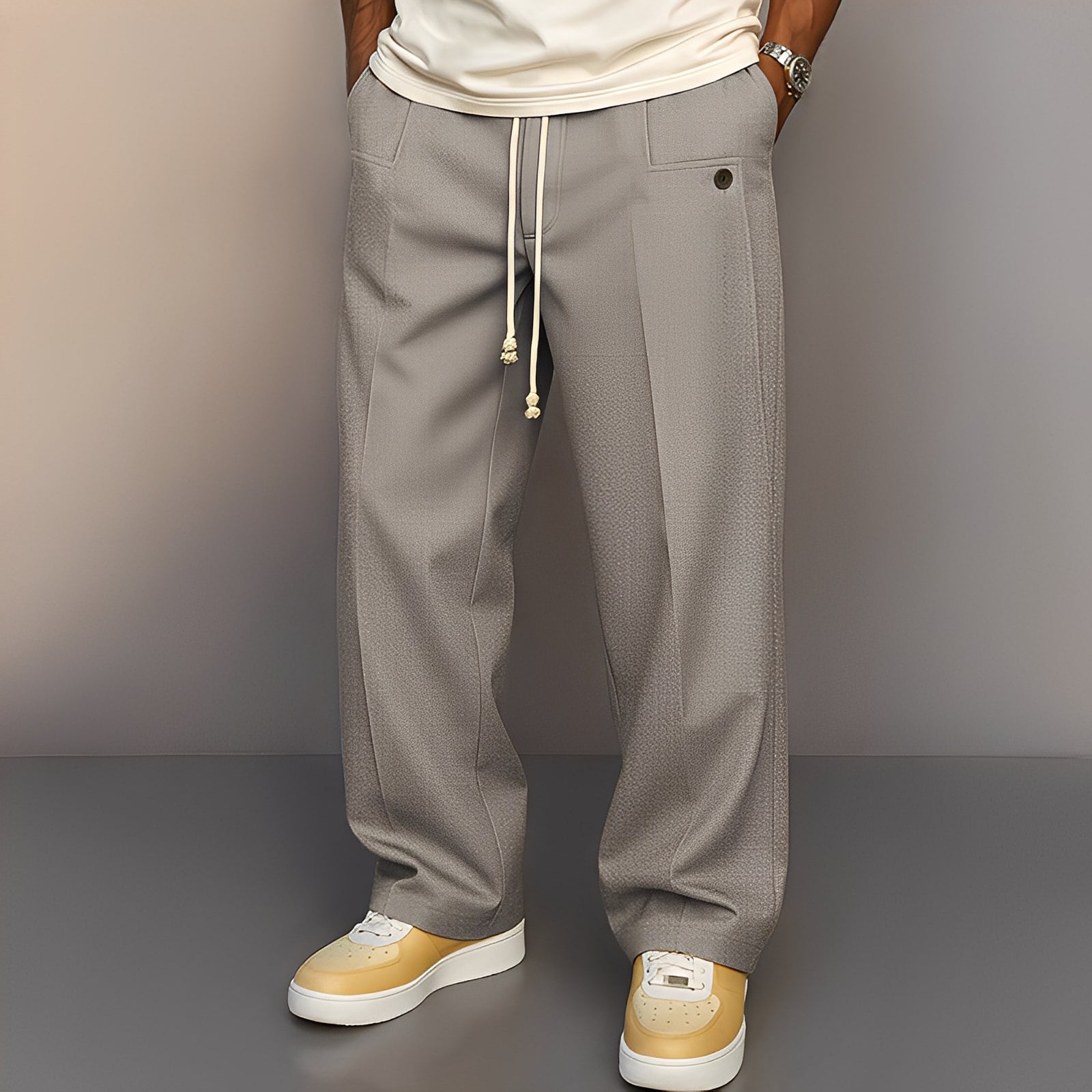Henri - Locker sitzende Herrenhose mit Kordelzug