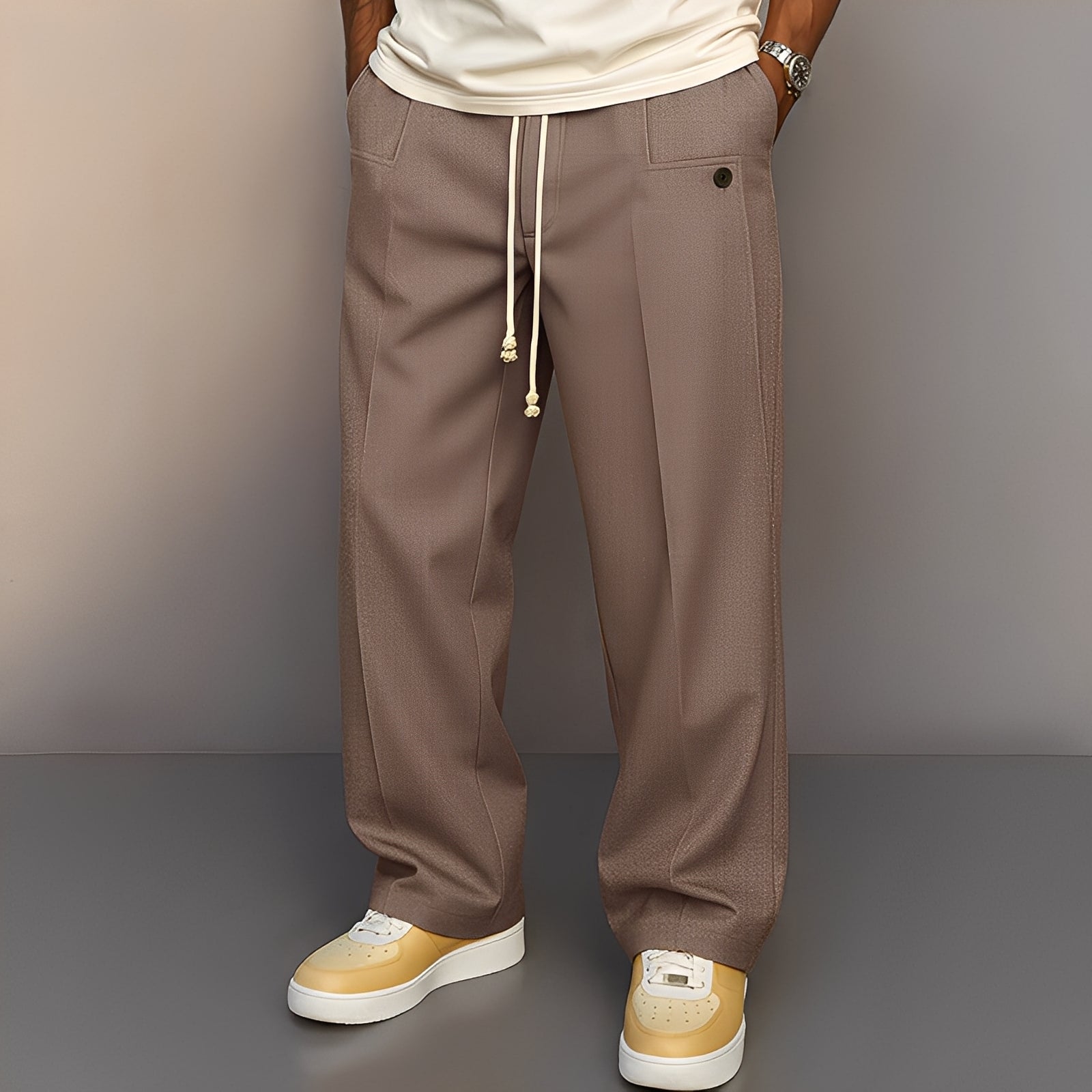 Henri - Locker sitzende Herrenhose mit Kordelzug