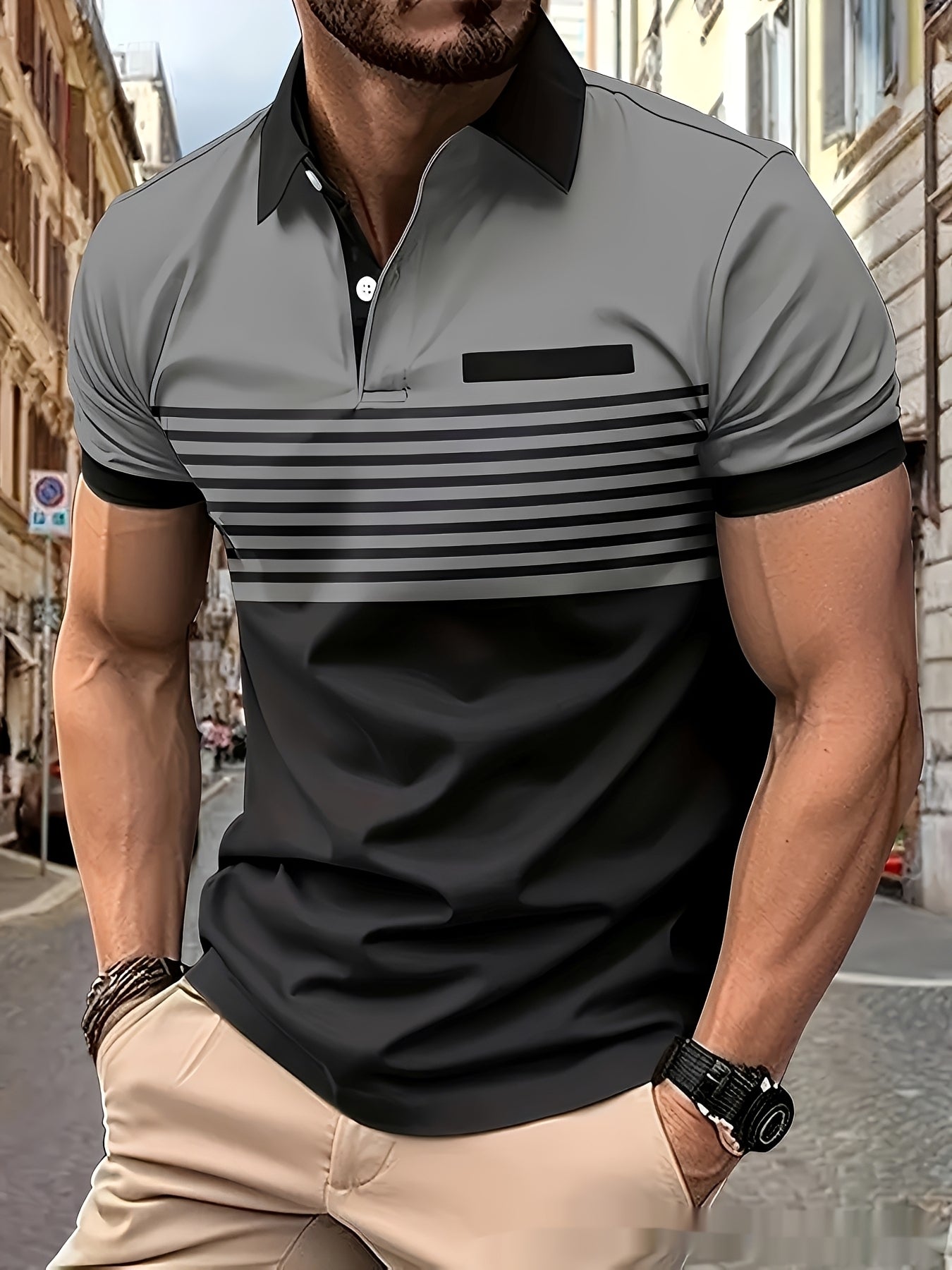 Thomas - Stilvolles, schmal geschnittenes Poloshirt für Herren