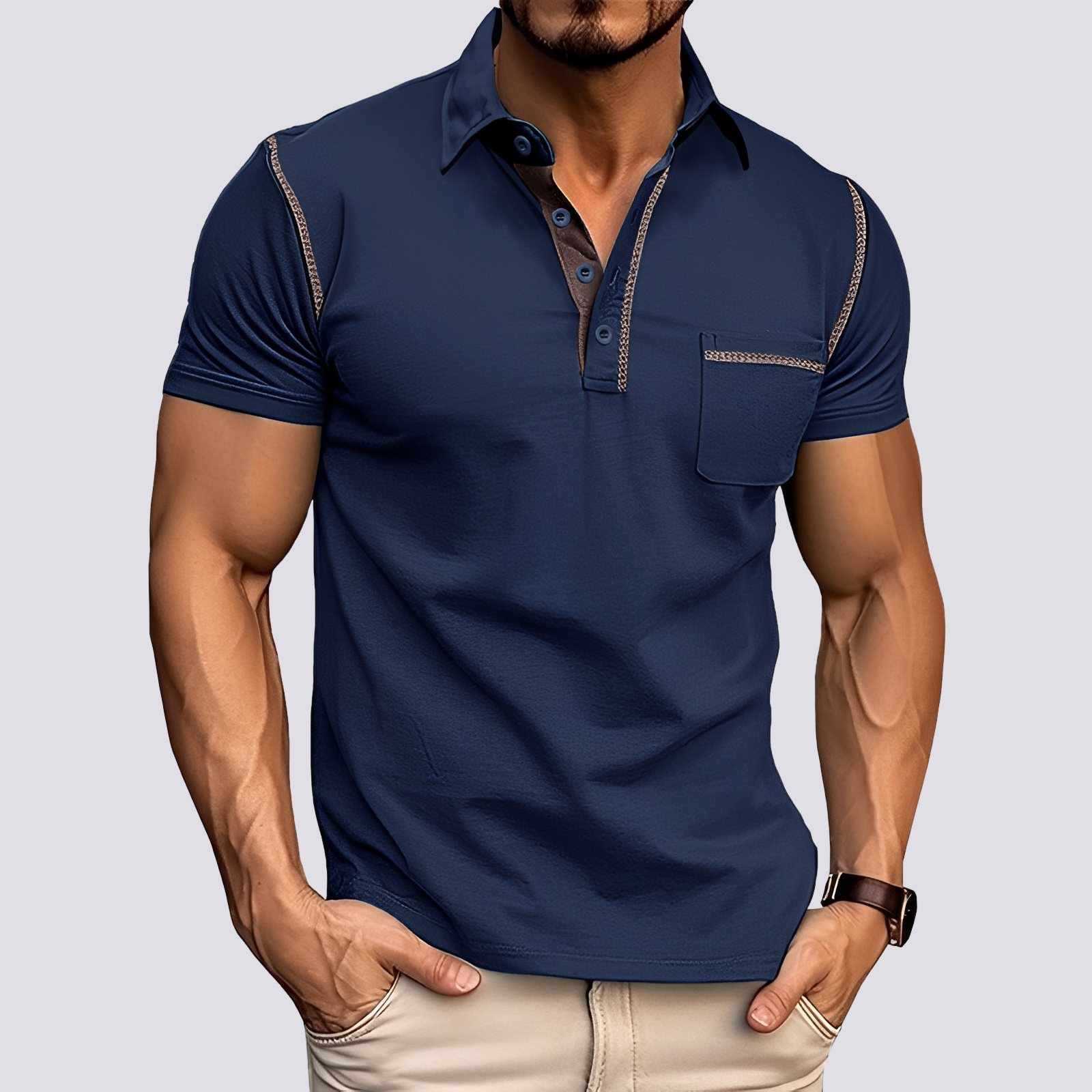 Stefan - Stilvolles, atmungsaktives Poloshirt für Herren