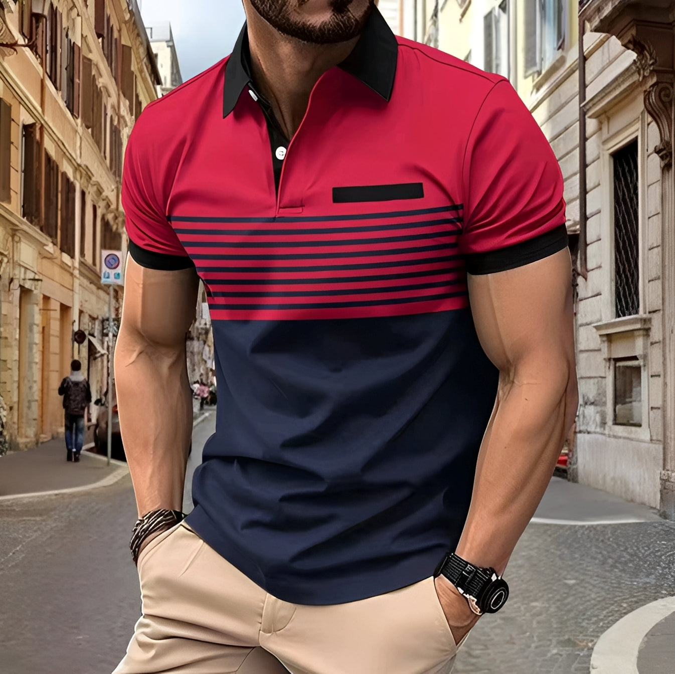 Thomas - Stilvolles, schmal geschnittenes Poloshirt für Herren