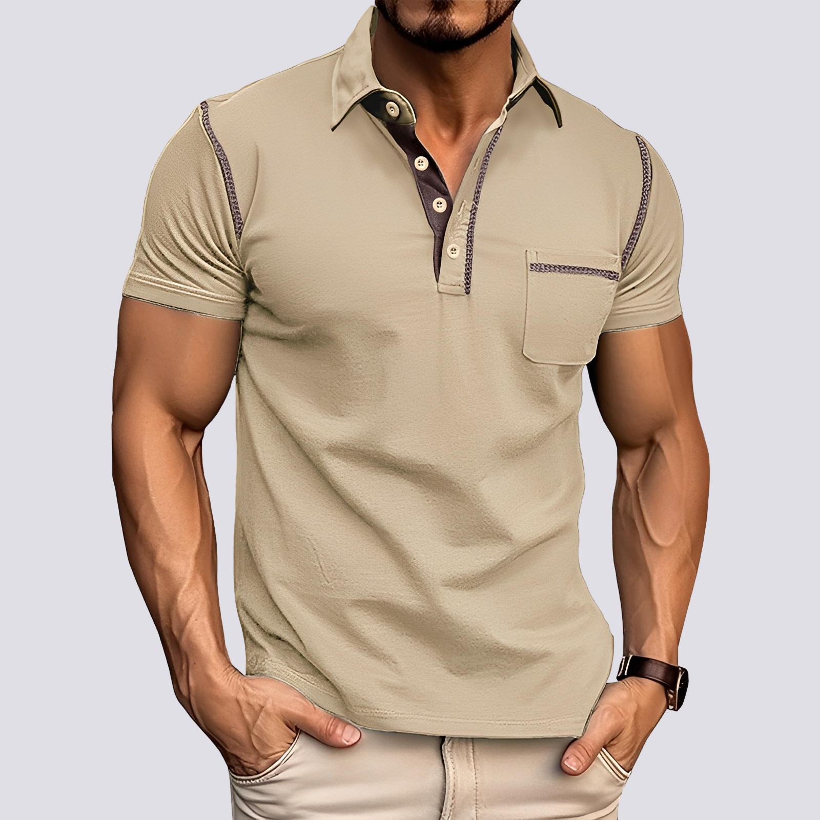 Stefan - Stilvolles, atmungsaktives Poloshirt für Herren