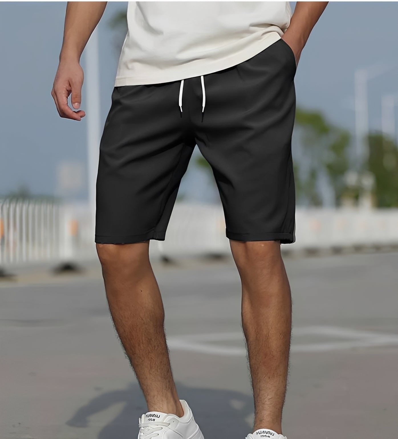 Tristan - Bequeme Shorts mit Kordelzug für Herren
