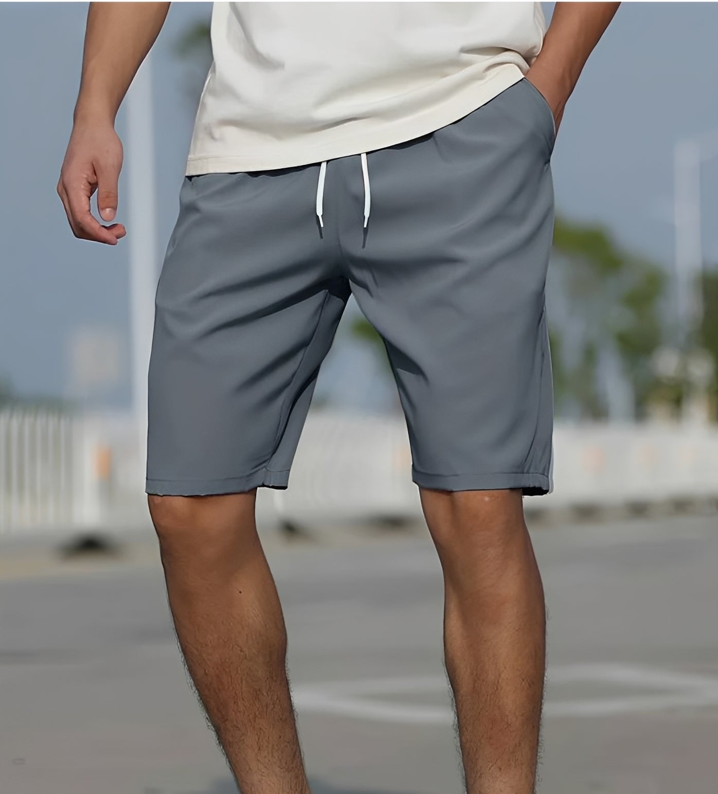 Tristan - Bequeme Shorts mit Kordelzug für Herren
