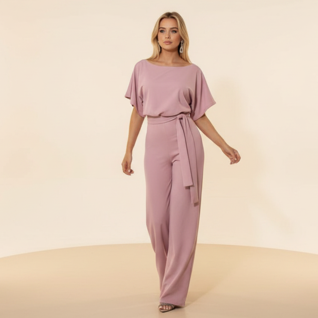 Clara - Eleganter Jumpsuit mit Gürtel