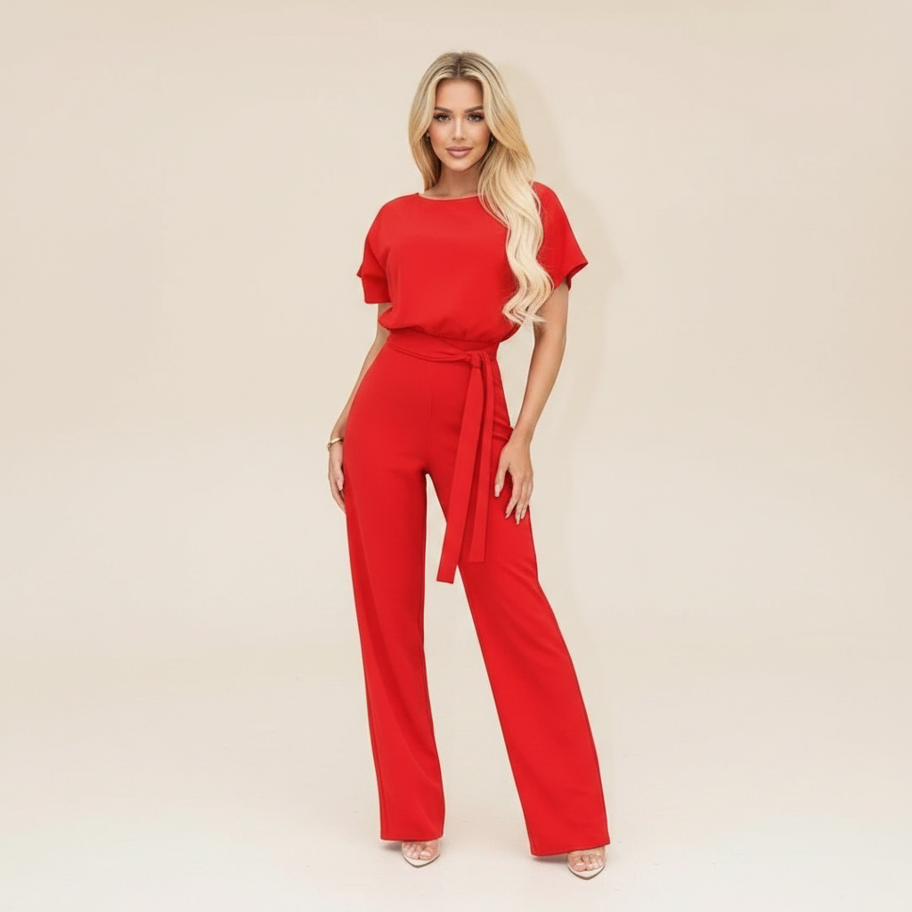 Clara - Eleganter Jumpsuit mit Gürtel