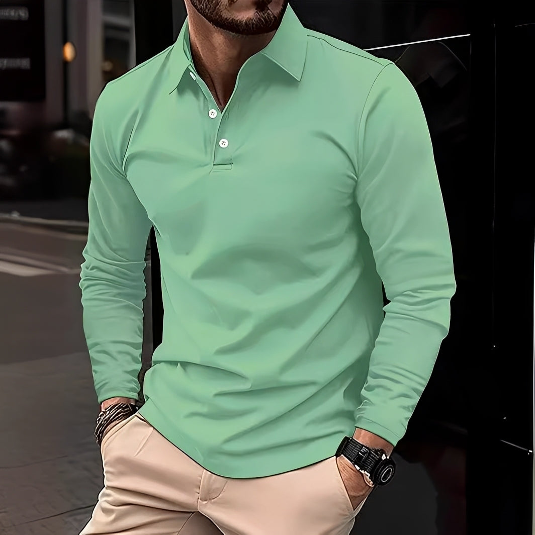 Conner – Langärmliges Poloshirt für Herren – Lässig & bequem