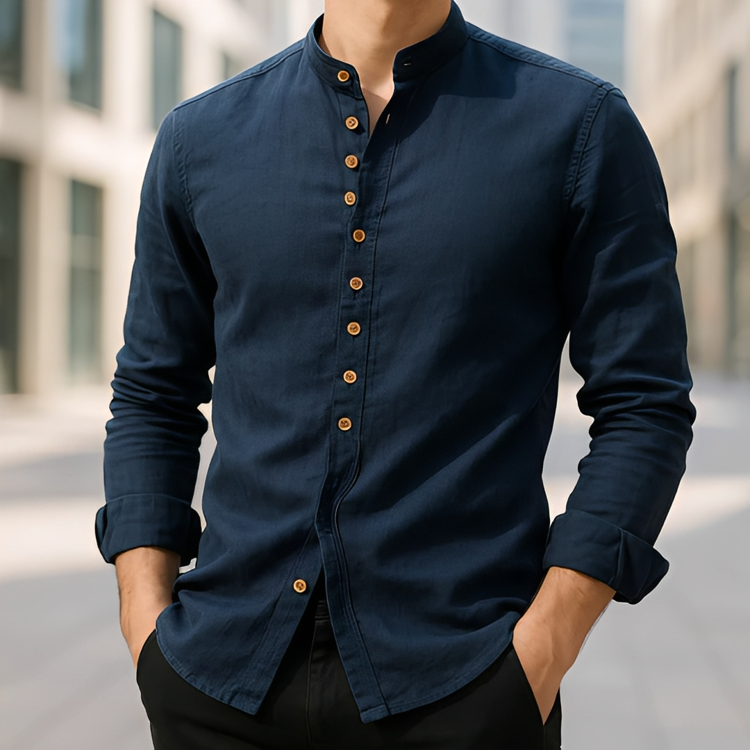 Aick - Sommerhemd für Herren im langen, modischen Design
