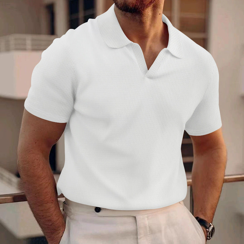 Ollie - Lässiges Waffel-Poloshirt für Herren