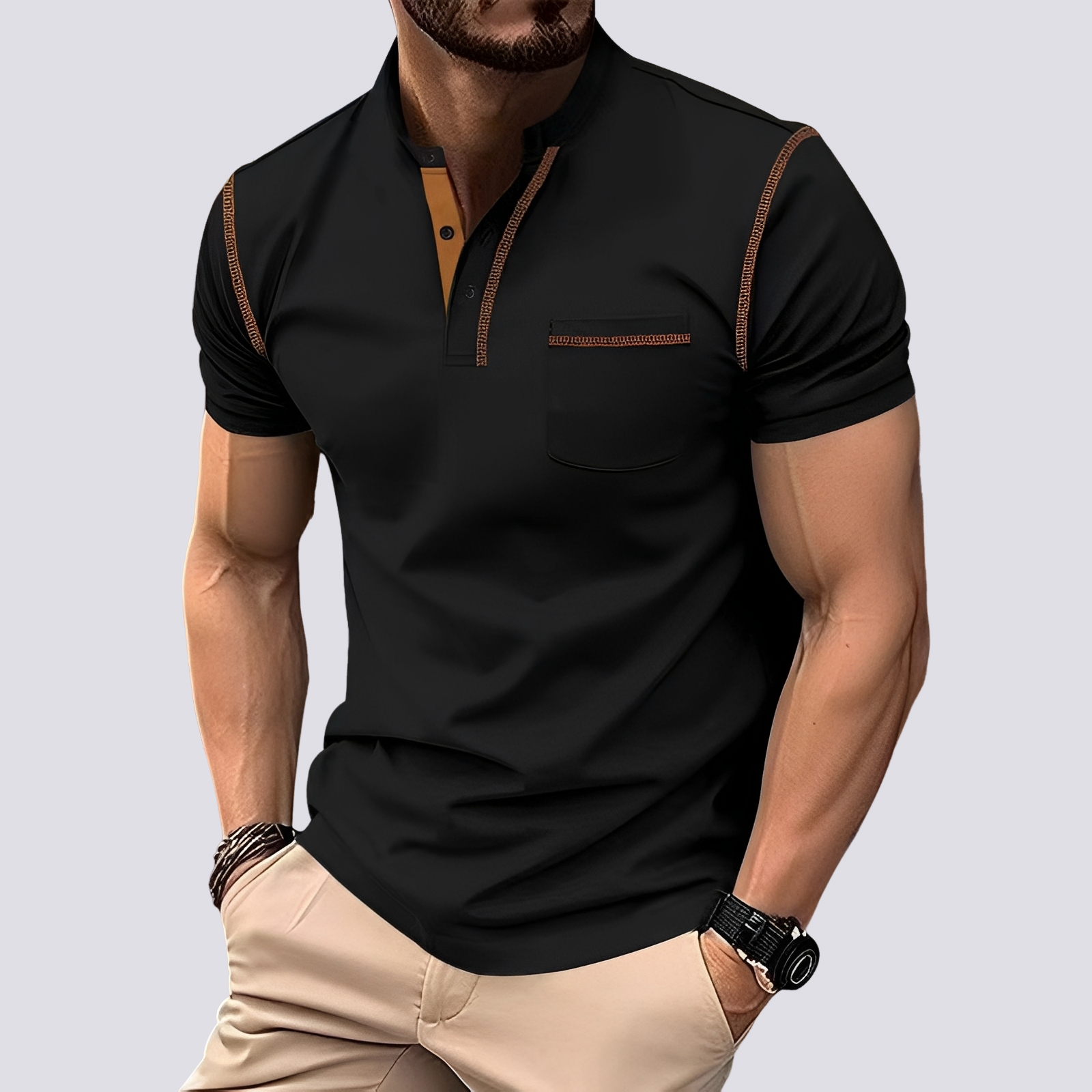 Stefan - Stilvolles, atmungsaktives Poloshirt für Herren