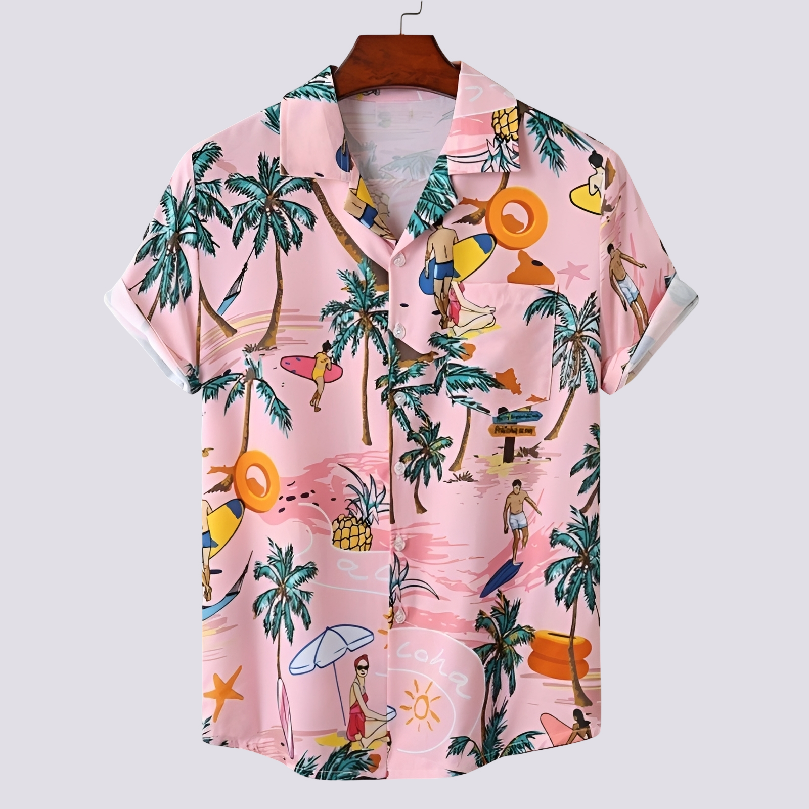 Ronan - Stilvolles Hemd mit Hawaii-Print für Herren
