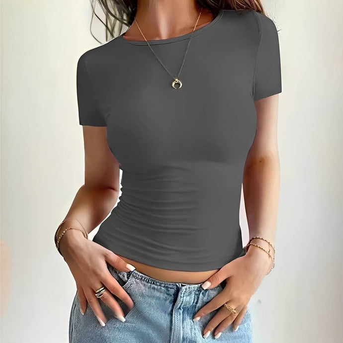 Nora- Lässiges Slim Fit T-Shirt