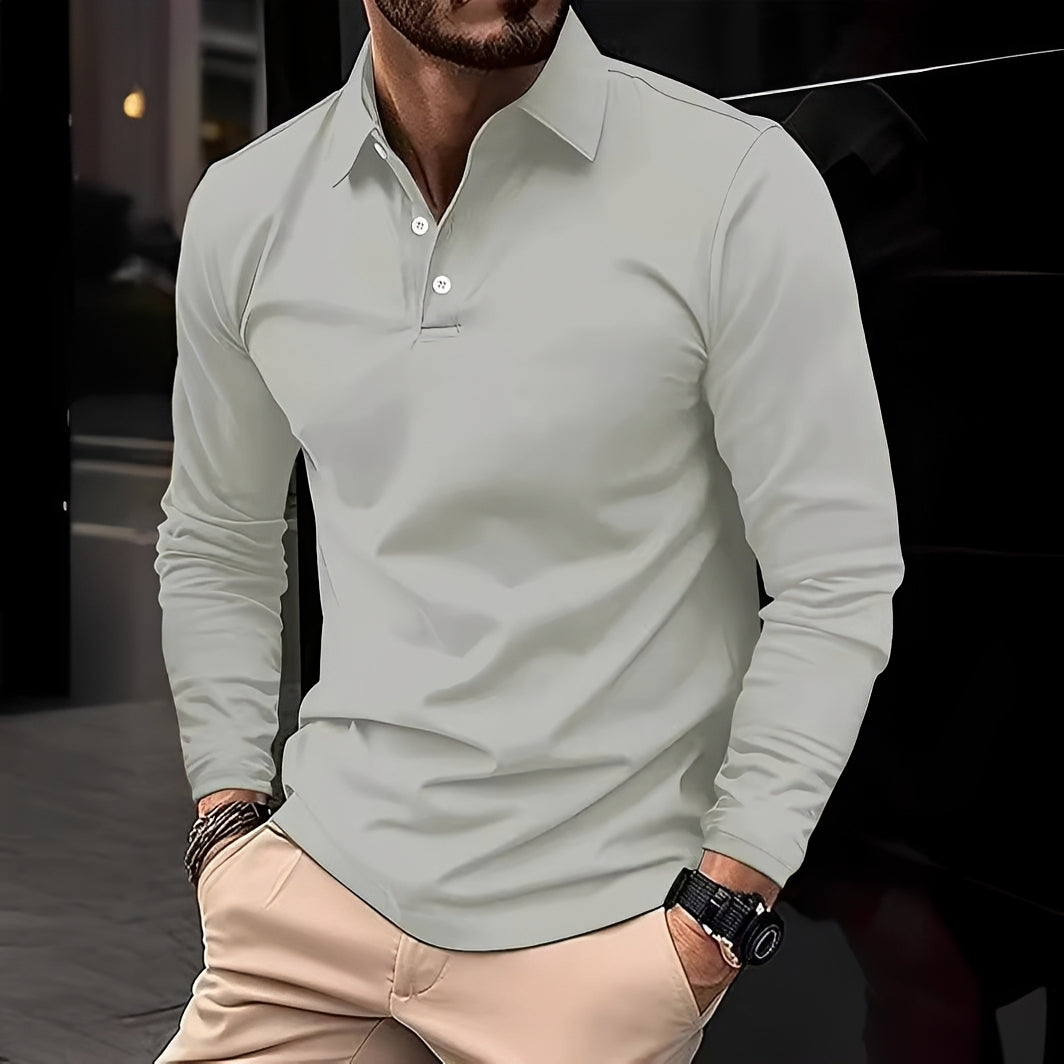 Conner – Langärmliges Poloshirt für Herren – Lässig & bequem