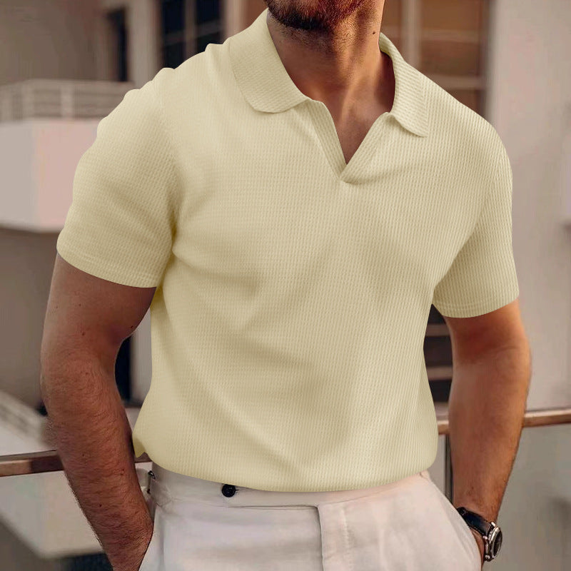 Ollie - Lässiges Waffel-Poloshirt für Herren