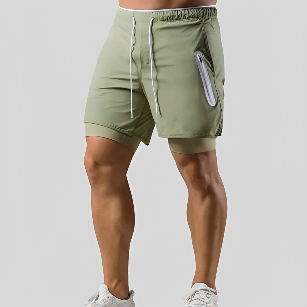 Steven - Herren Shorts - Doppellagig für sportliche Betätigungen
