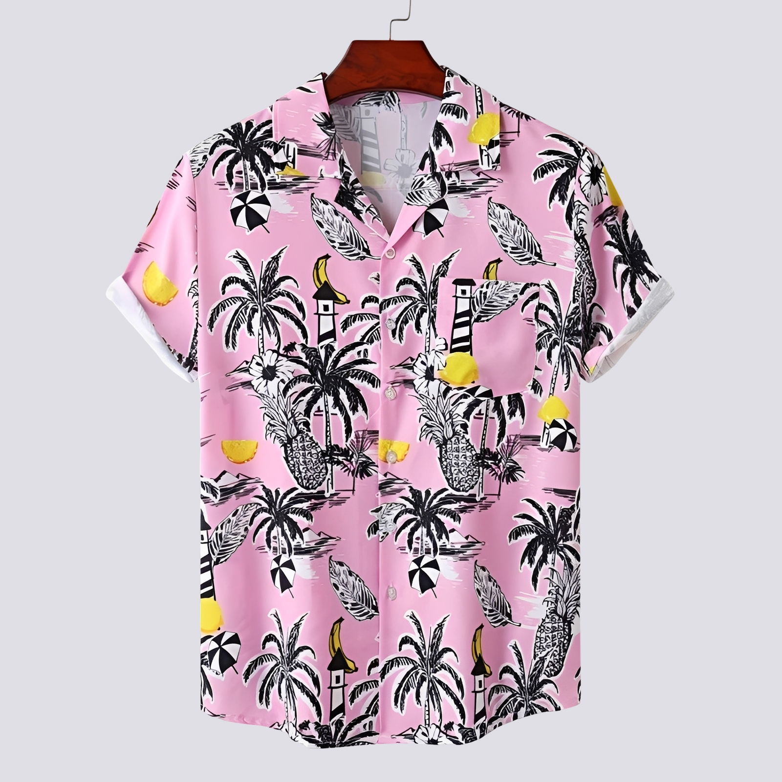 Ronan - Stilvolles Hemd mit Hawaii-Print für Herren