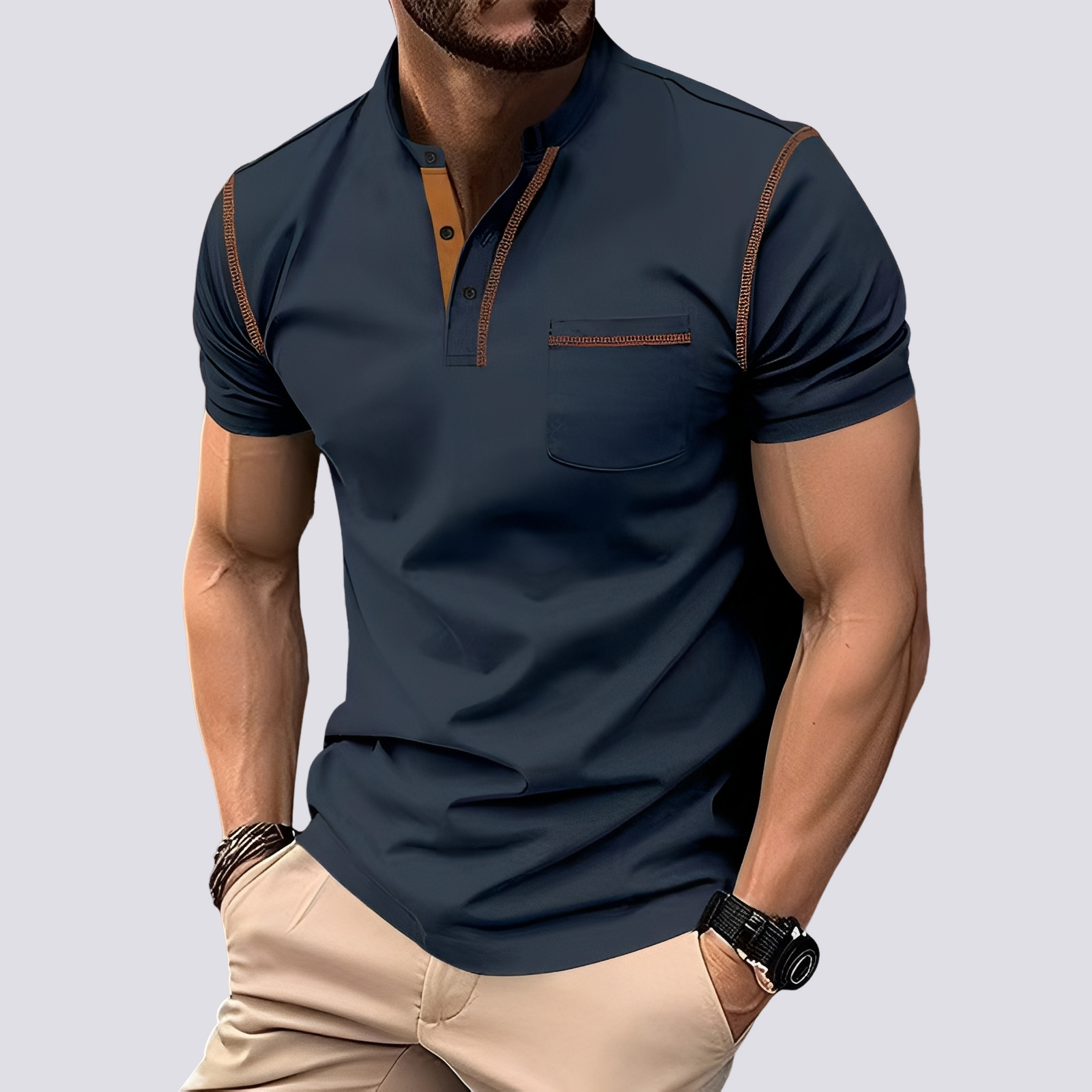 Stefan - Stilvolles, atmungsaktives Poloshirt für Herren