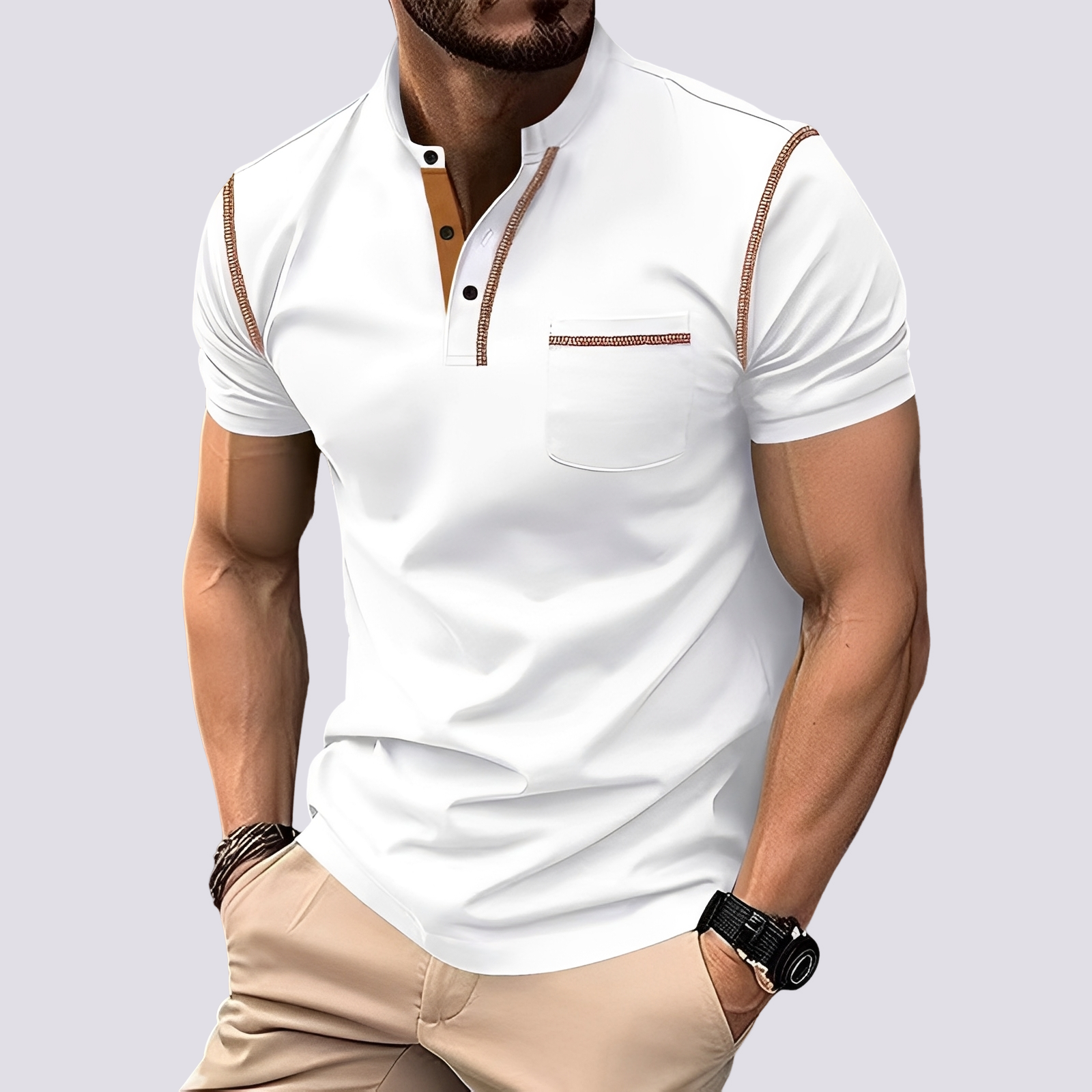 Stefan - Stilvolles, atmungsaktives Poloshirt für Herren