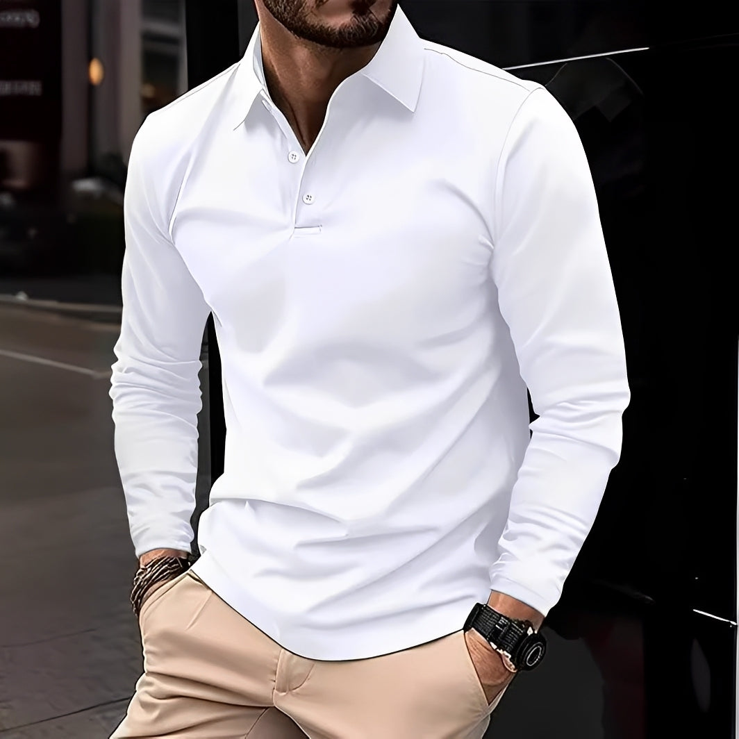 Conner – Langärmliges Poloshirt für Herren – Lässig & bequem