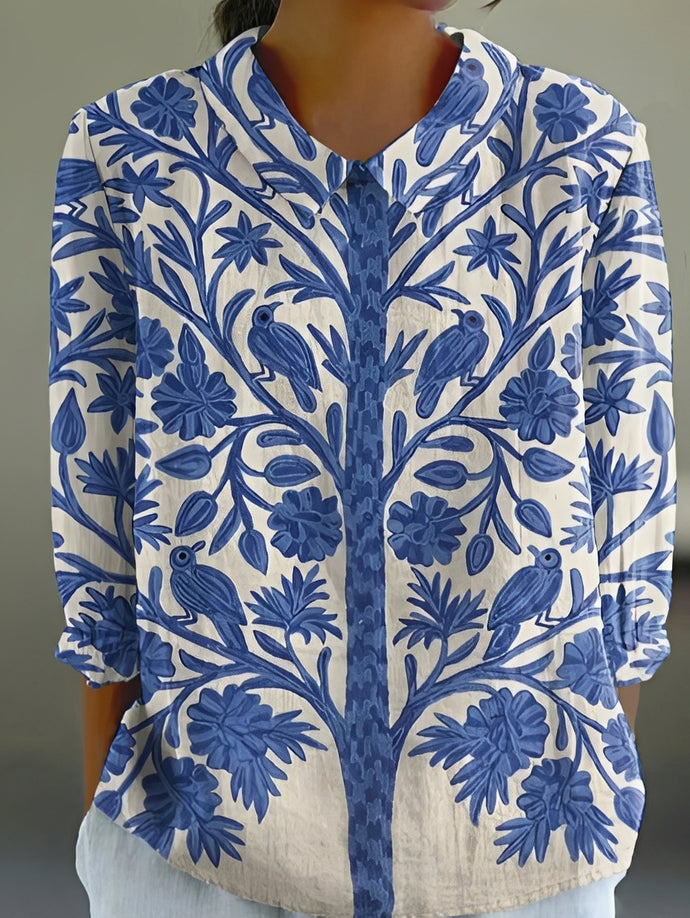 Cornelia- Stilvolles, locker sitzendes Shirt mit Print für Damen