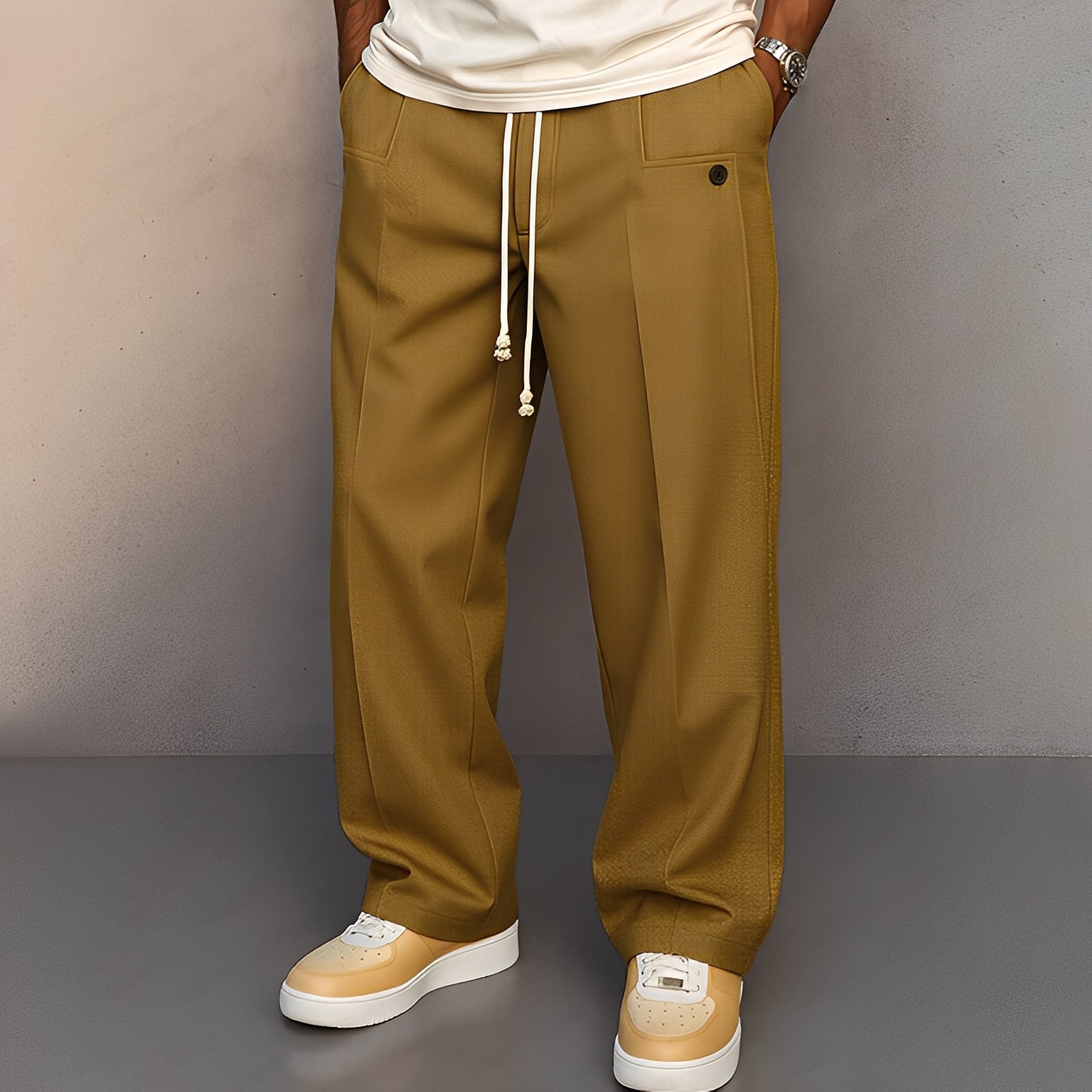 Henri - Locker sitzende Herrenhose mit Kordelzug