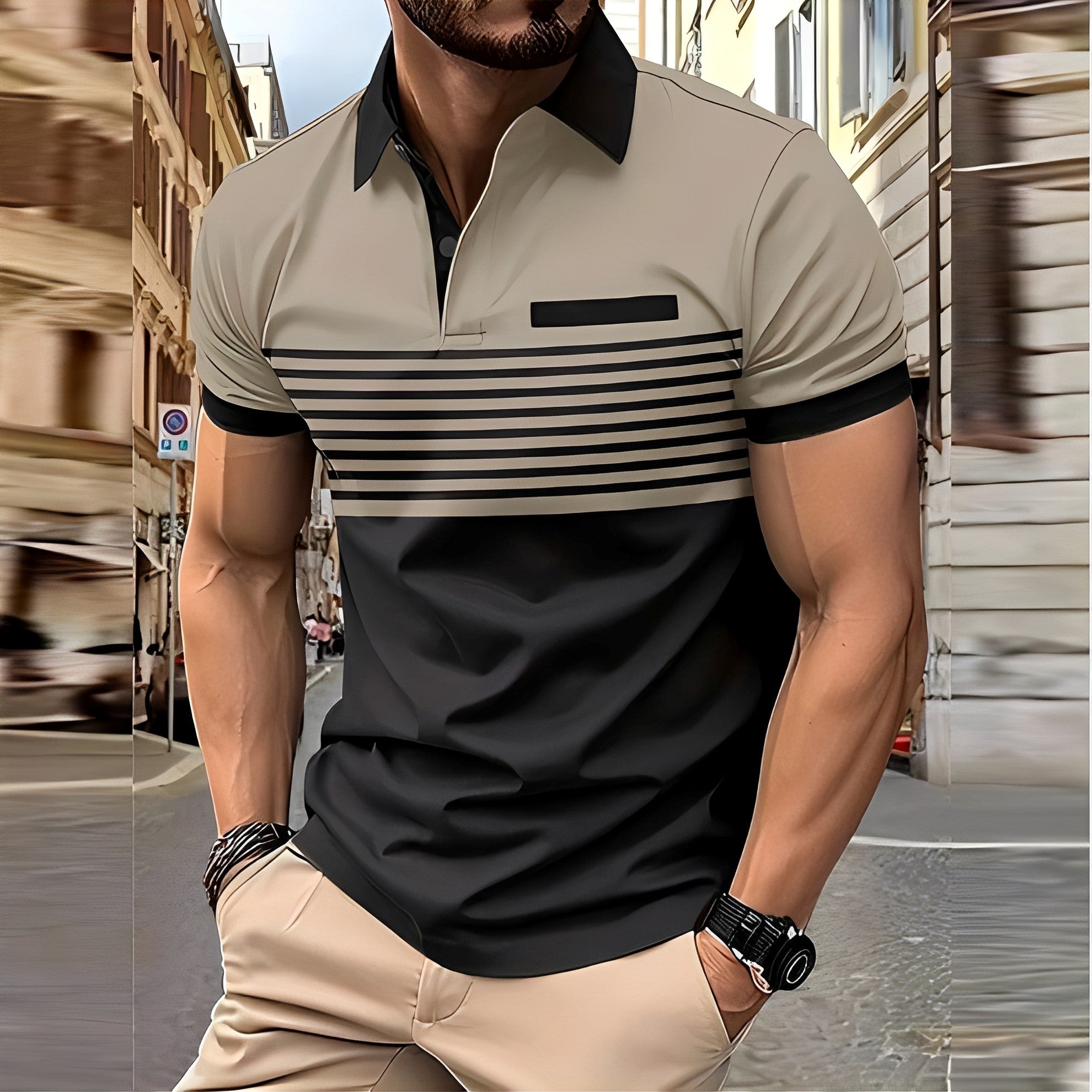Thomas - Stilvolles, schmal geschnittenes Poloshirt für Herren