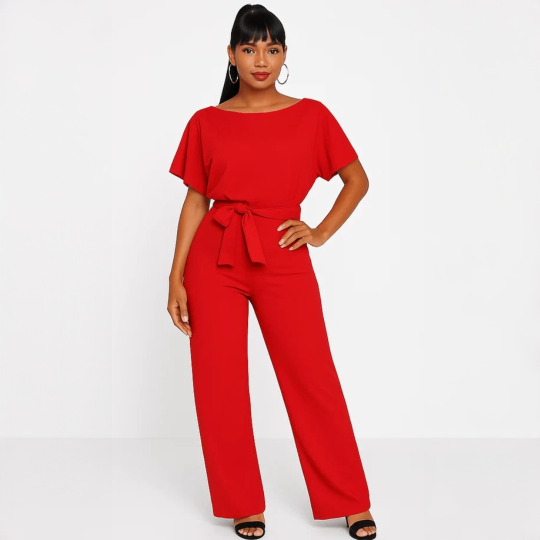 Mia - Eleganter Jumpsuit mit Gürtel