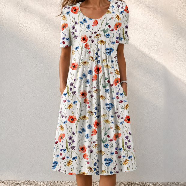 Ella-Stilvolles Kleid mit femininem Floral-Print