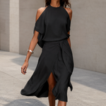 Cleopatra - Elegantes Kleid mit modernen Shoulder-Cut-Outs