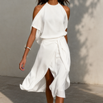 Cleopatra - Elegantes Kleid mit modernen Shoulder-Cut-Outs