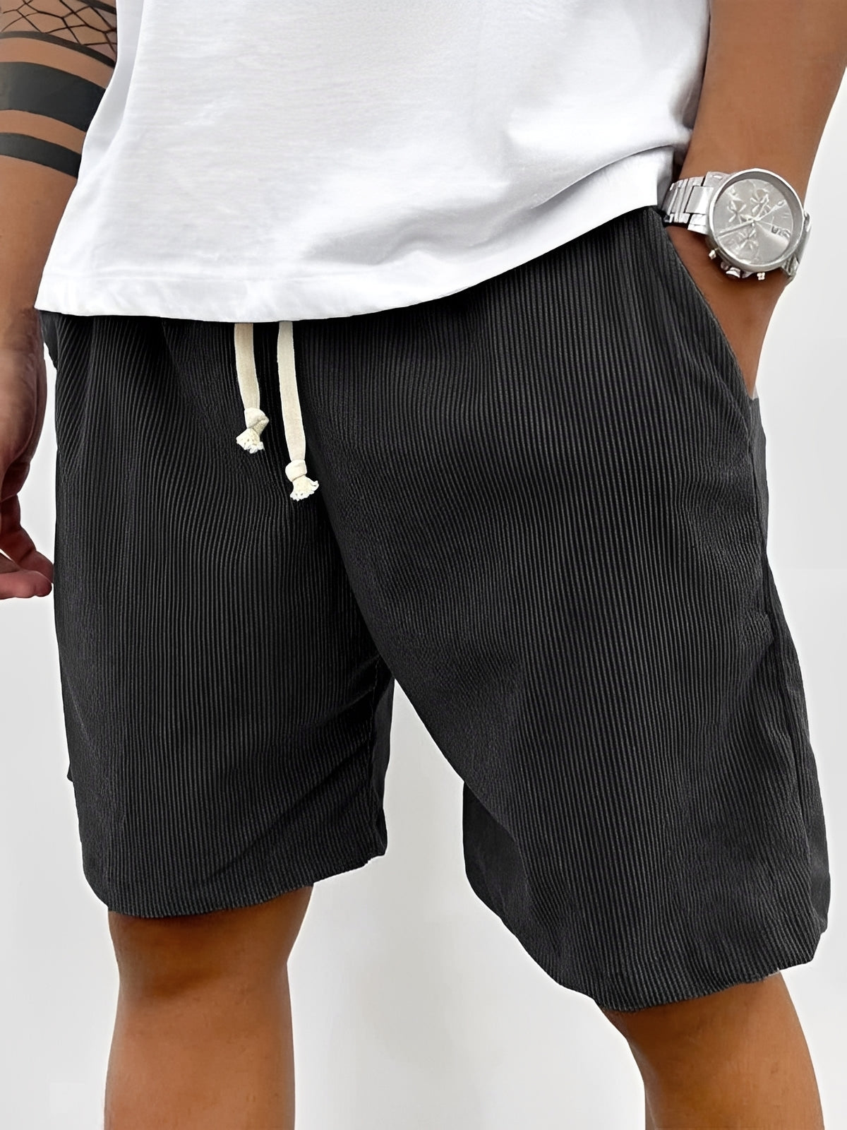 Roger - Lässige Kordelzug-Shorts