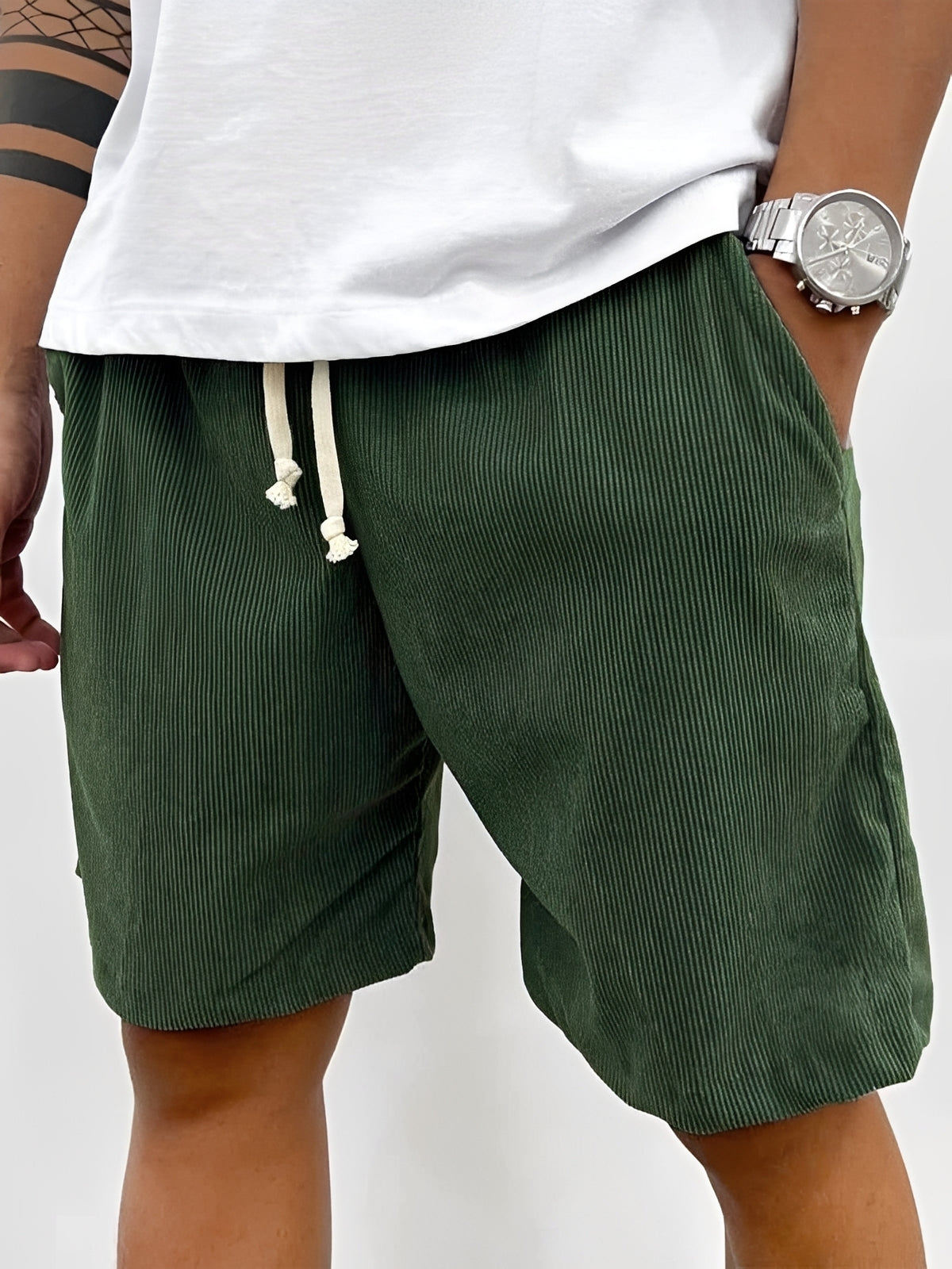 Roger - Lässige Kordelzug-Shorts