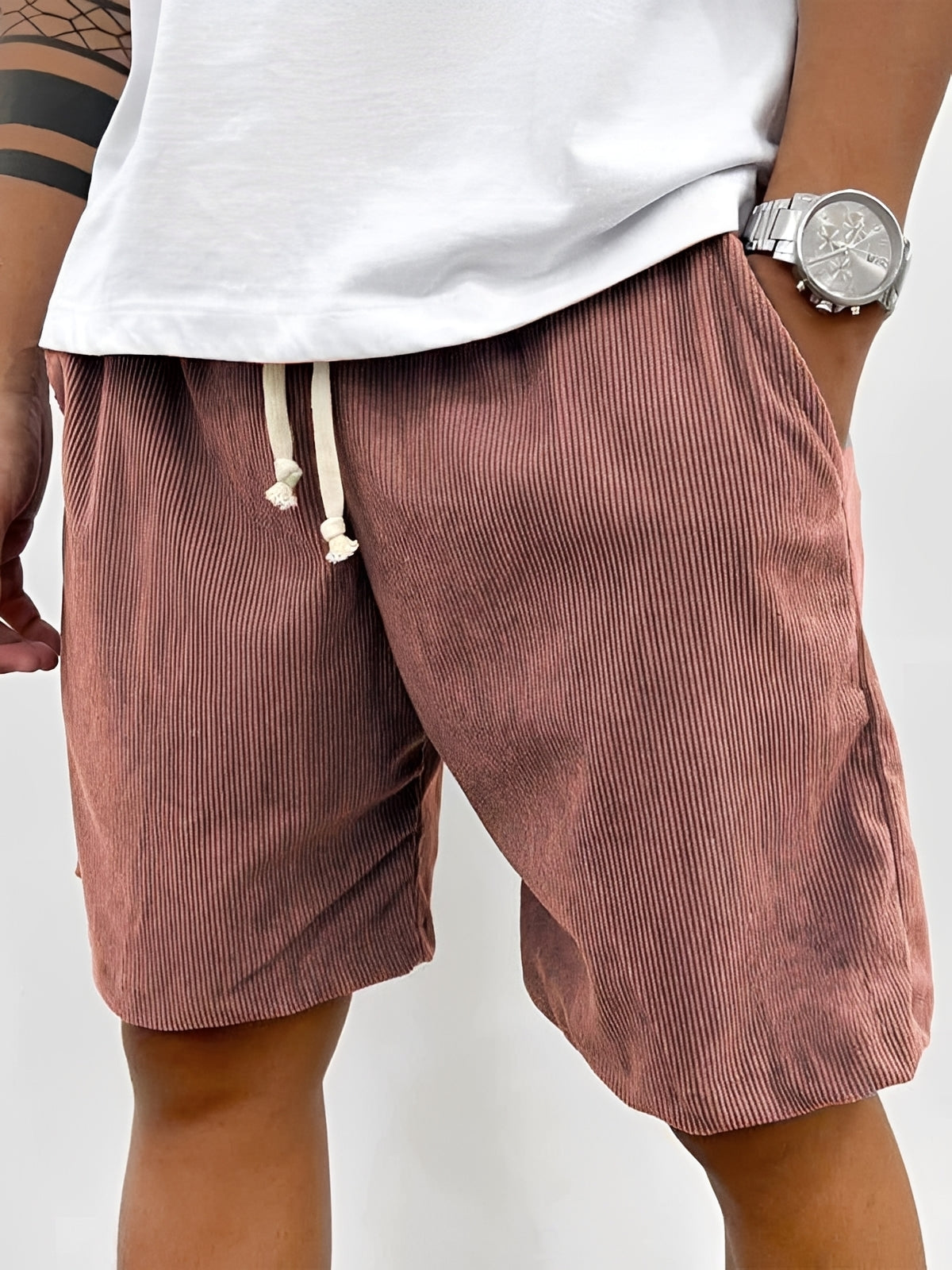 Roger - Lässige Kordelzug-Shorts
