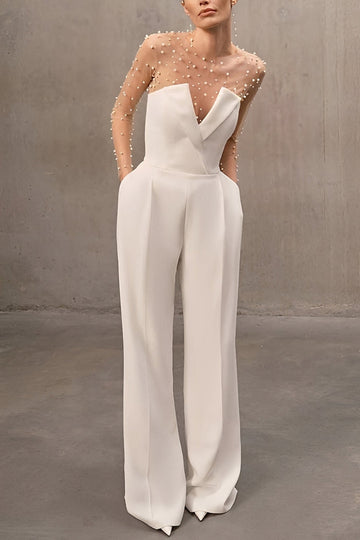 Anna - Stilvoller Trägerloser Jumpsuit