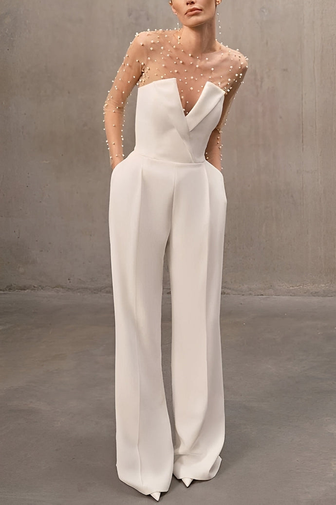 Anna - Stilvoller Trägerloser Jumpsuit