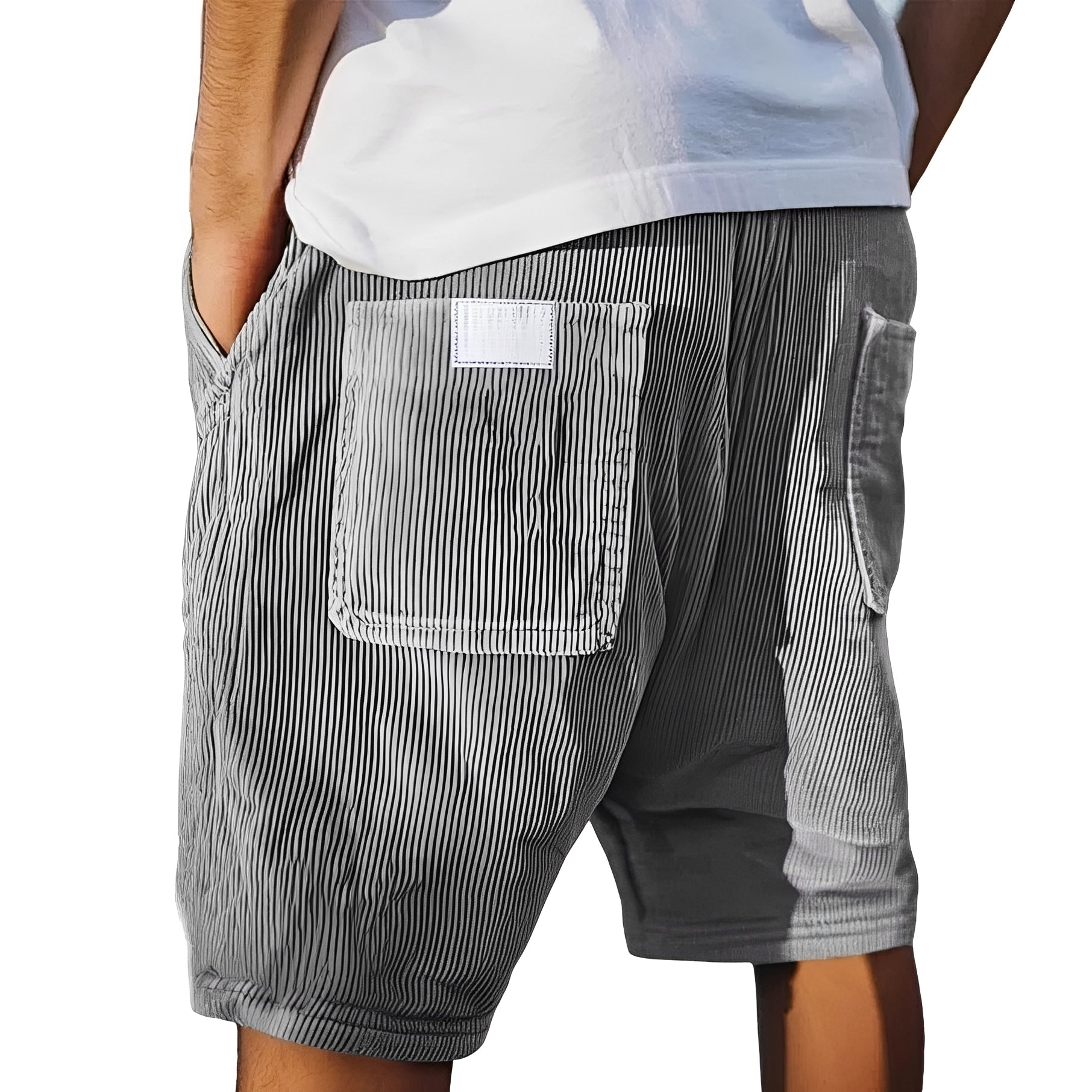 Ritchie - Lässige gerippte Shorts
