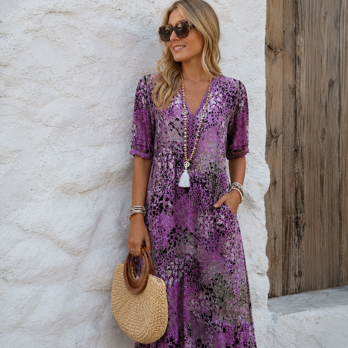 Heidi - Sommerkleid mit V-Ausschnitt