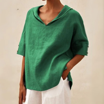 Mia – Damenbluse mit V-Ausschnitt und Elegantem Design