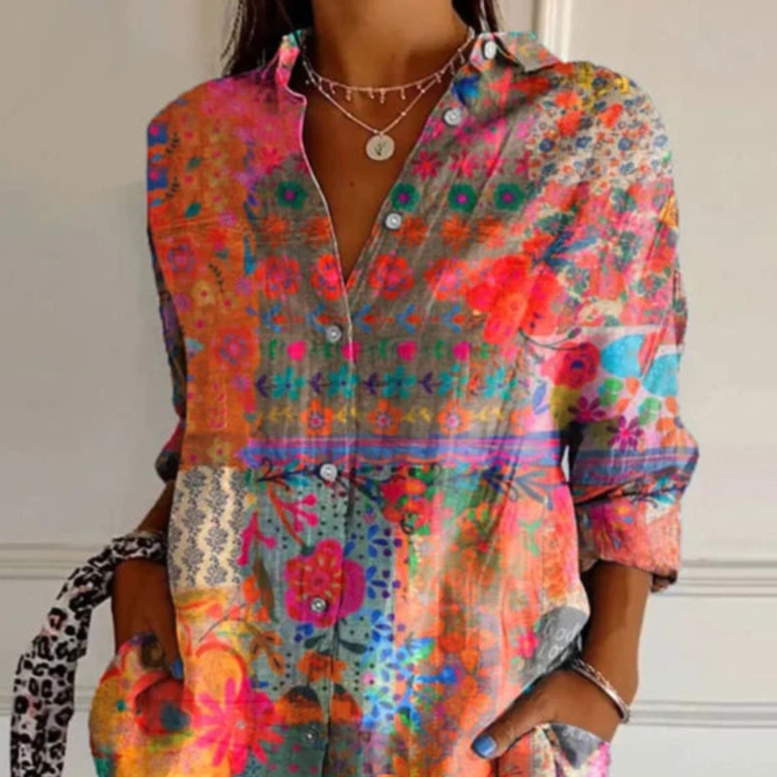 Hannah – Elegante Bluse mit Blumenprint