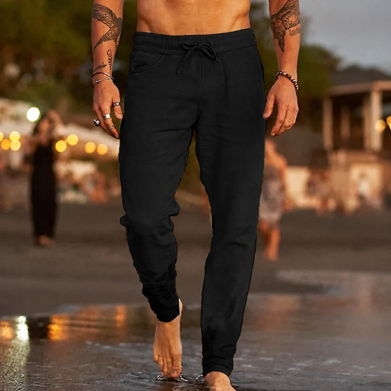 Leichte und lässige Herrenhose mit bequemem Sitz