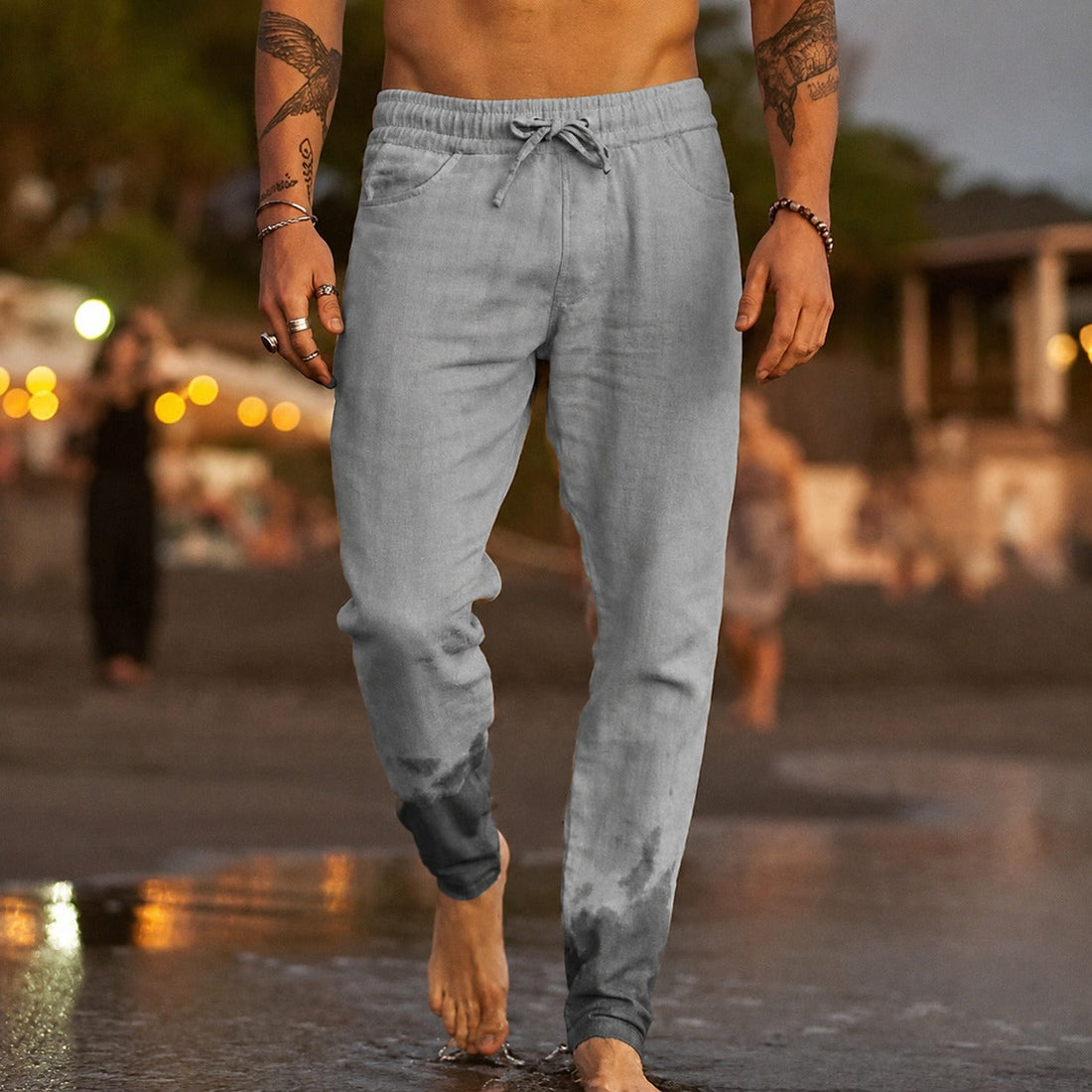 Leichte und lässige Herrenhose mit bequemem Sitz