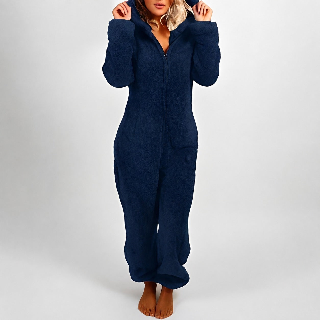 Victoria - Gemütlicher Kapuzen-Jumpsuit für Damen