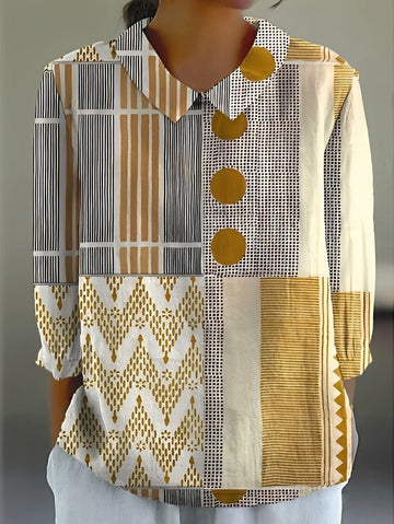 Cornelia- Stilvolles, locker sitzendes Shirt mit Print für Damen