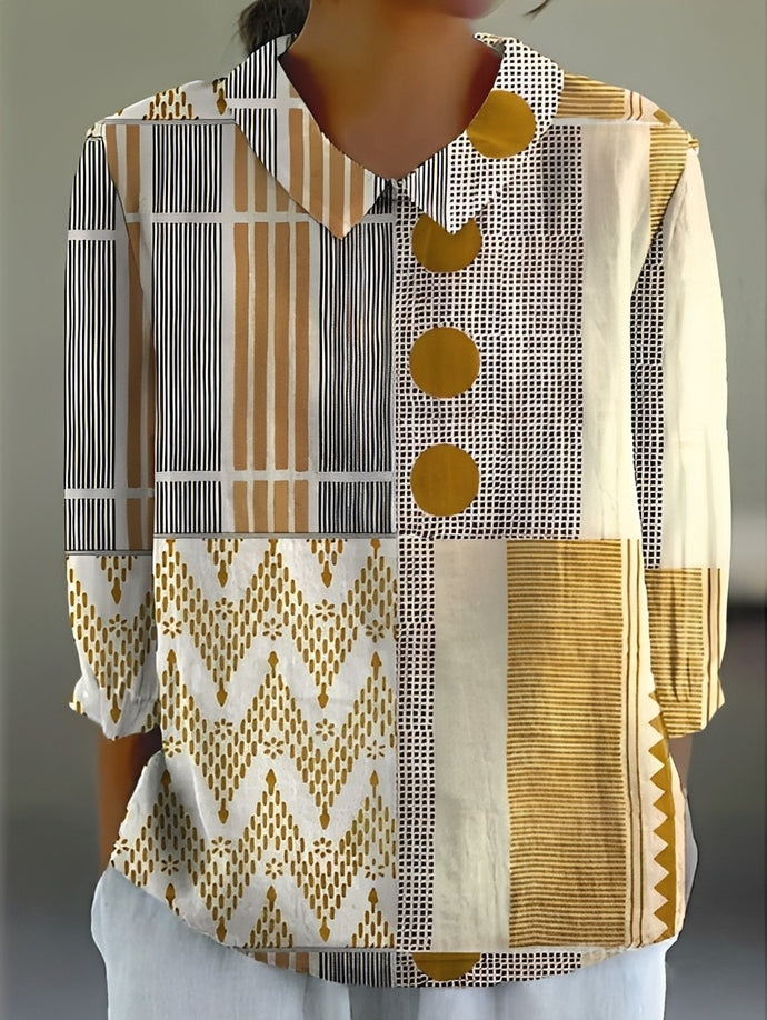 Cornelia- Stilvolles, locker sitzendes Shirt mit Print für Damen