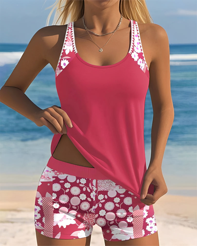 Alessia - Stilvolles Tankini-Badeanzug-Set mit Print für Damen