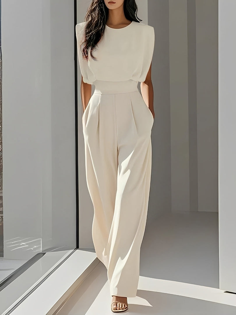Hannah - Lässiger Ärmelloser Jumpsuit