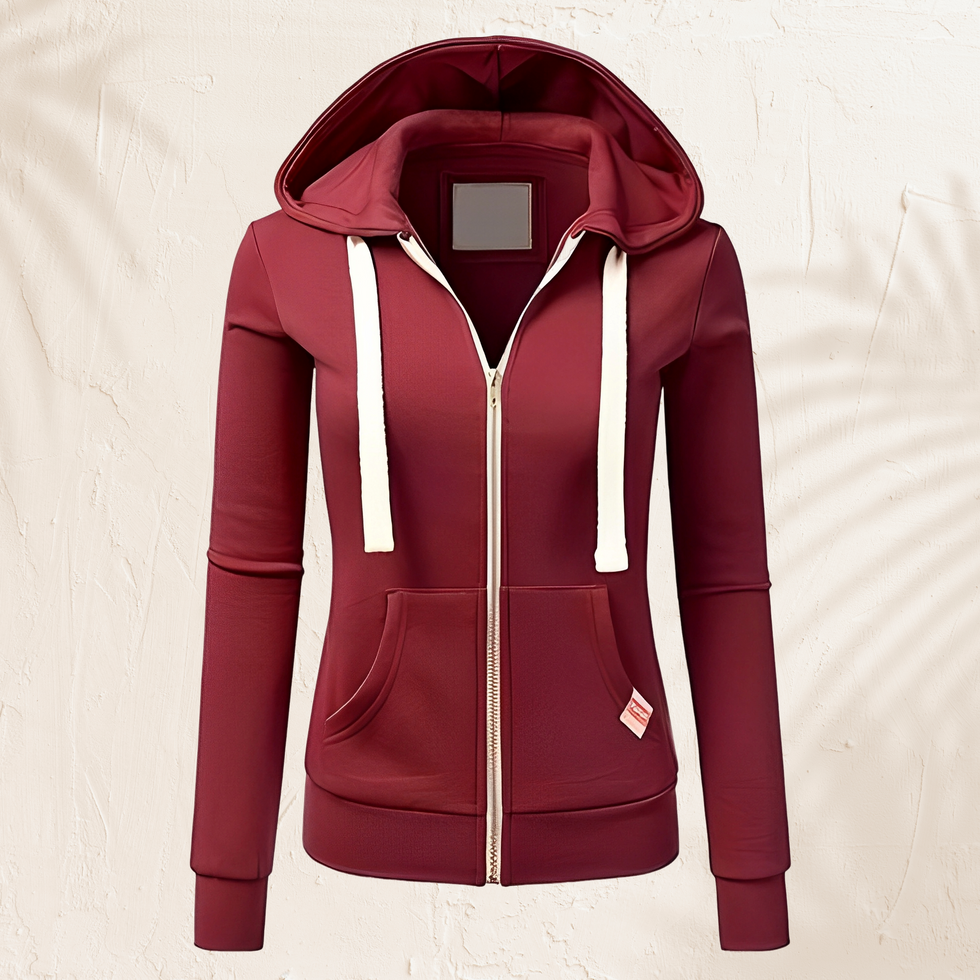 Ynnah - Stylischer Hoodie mit Reißverschluss