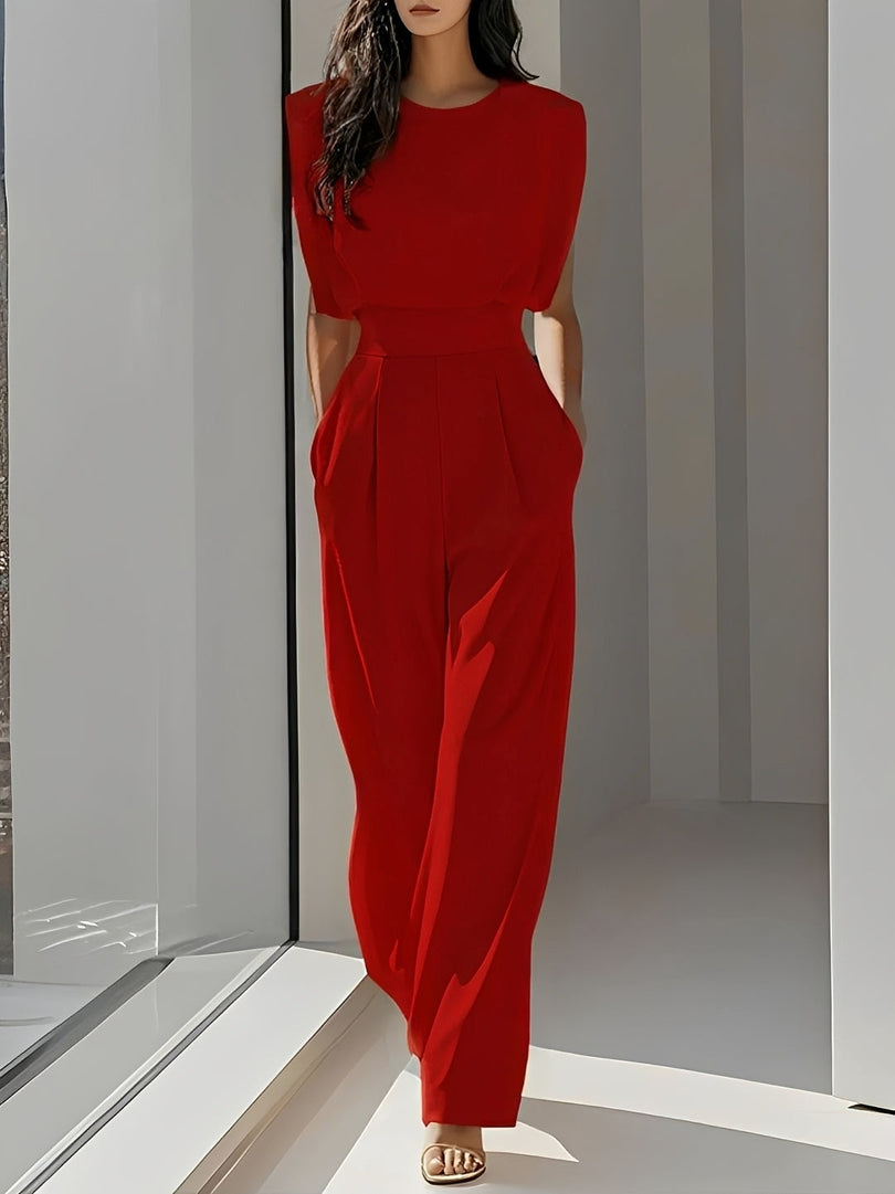 Hannah - Lässiger Ärmelloser Jumpsuit