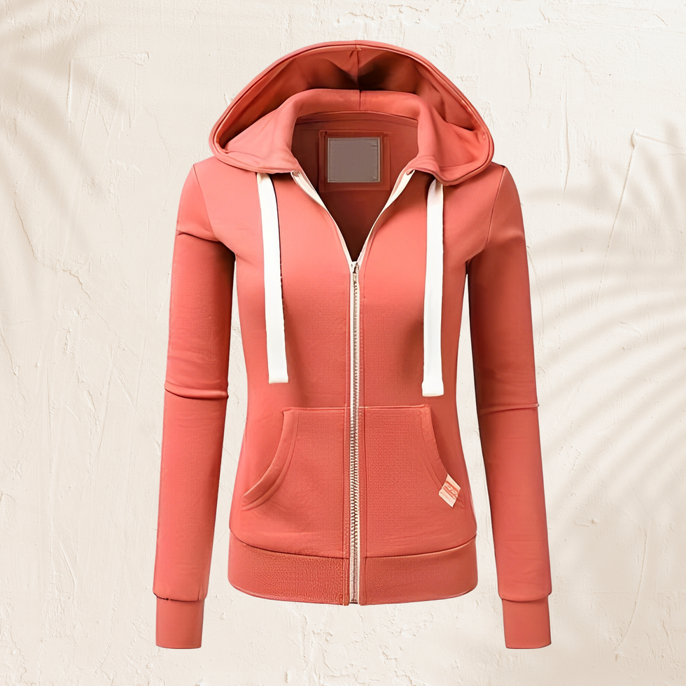 Ynnah - Stylischer Hoodie mit Reißverschluss