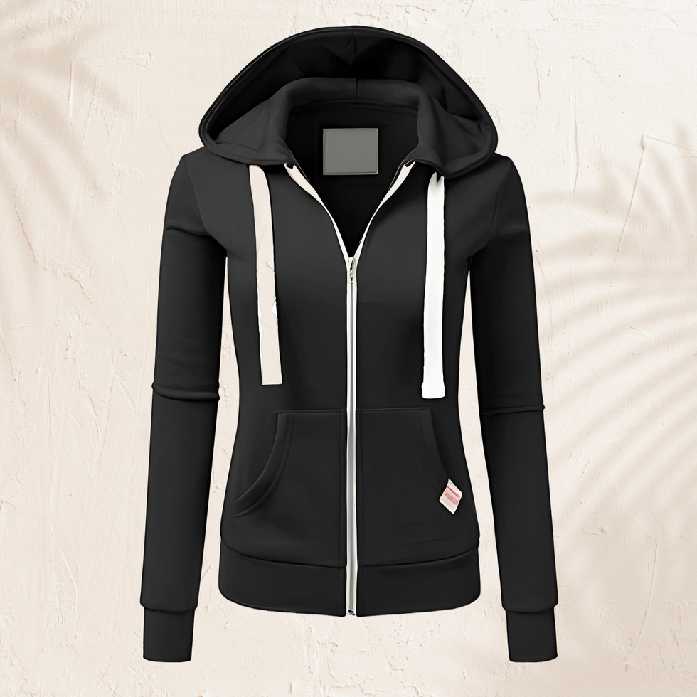 Ynnah - Stylischer Hoodie mit Reißverschluss